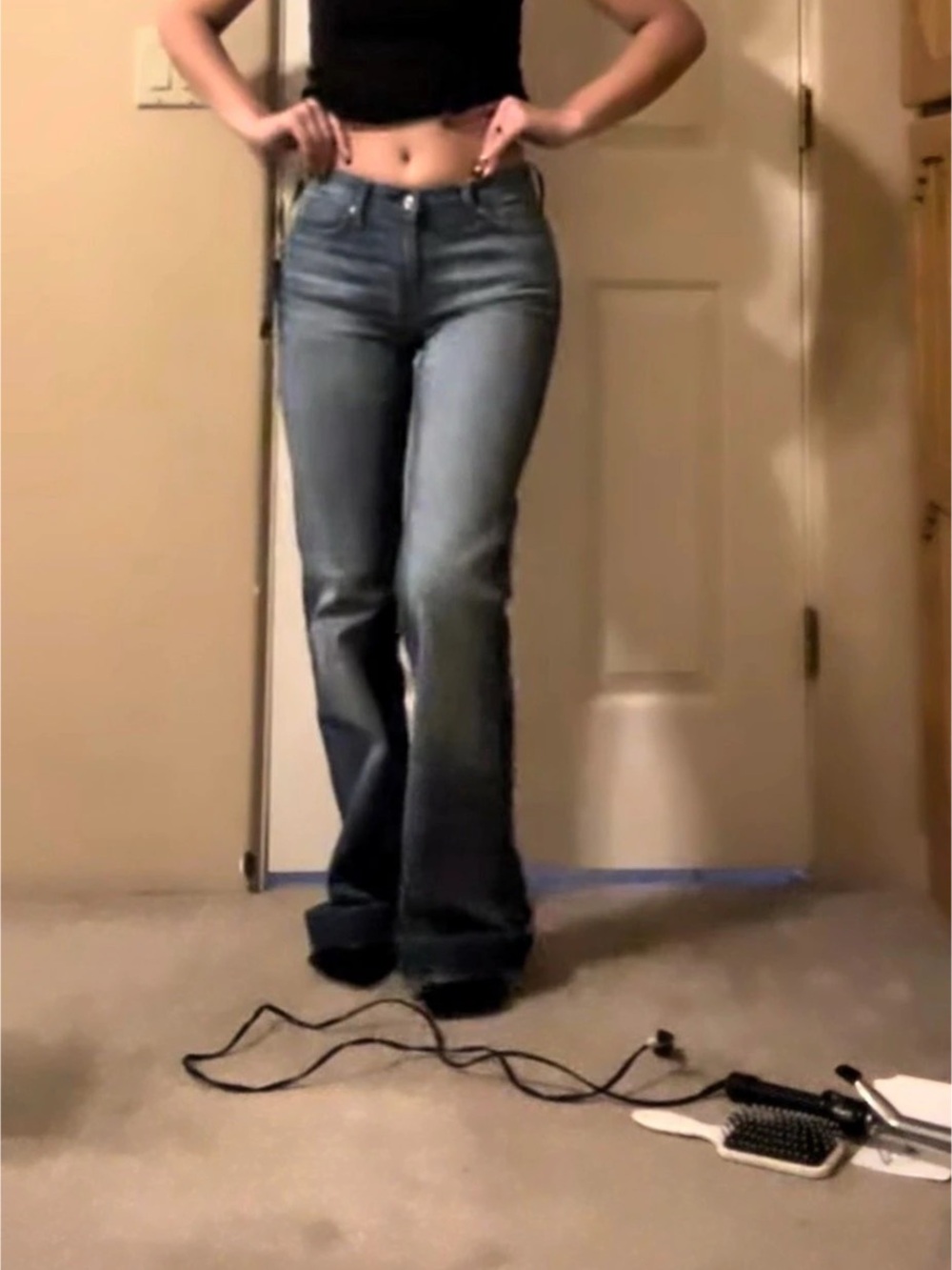 7 For All Mankind Flare Jeans Blue